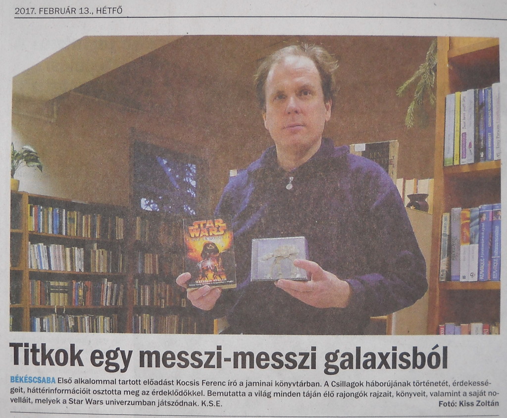 Békés Megyei Hírlapban fotóm.
